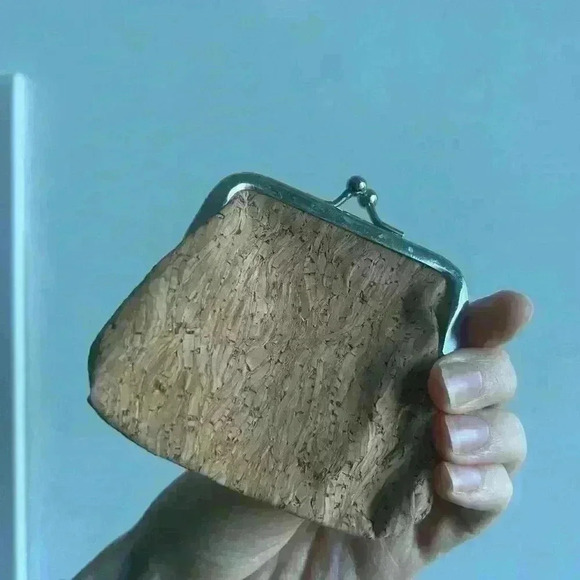 Coin Clip Close Cork Texture Wallet Accessory Holder Travel Wallet Gift - Picture 3 of 9